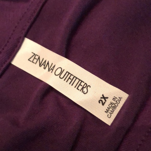 💜Zenana Outfitters plum purple comfy short sleeve t-shirt dress with pockets - Picture 7 of 10
